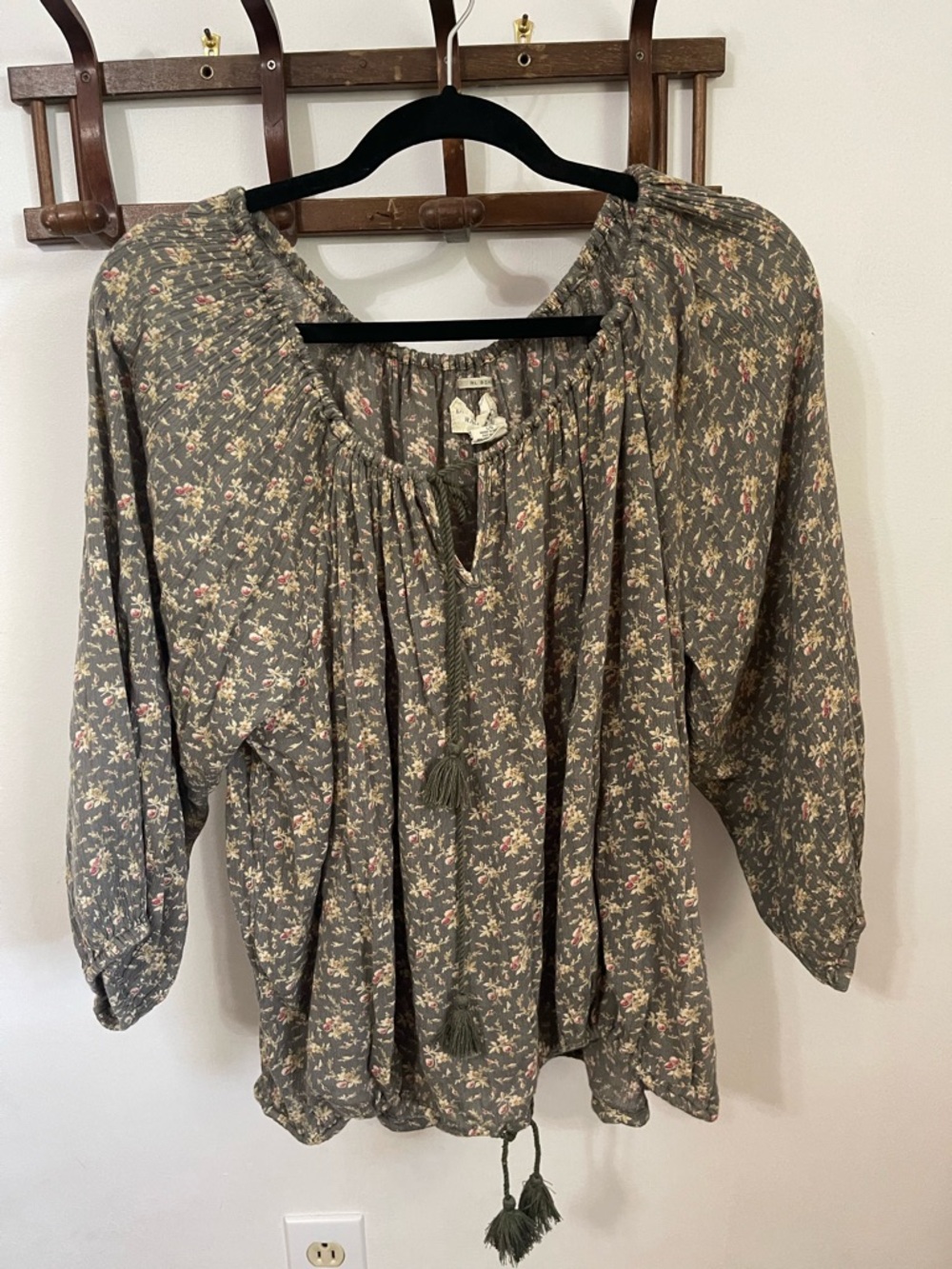 Vintage Ralph Lauren Denim & Supply Floral Peasant Top